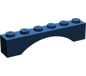 LEGO Dark Blue Arch 1 x 6 Continuous Bow (3455)