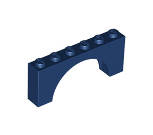 LEGO Dunkelblau Bogen 1 x 6 x 2 Dickes Oberteil und verstärkte Unterseite (3307)