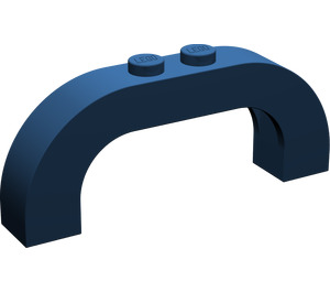 LEGO Bleu foncé Arche
 1 x 6 x 2 avec Haut incurvé (6183 / 24434)
