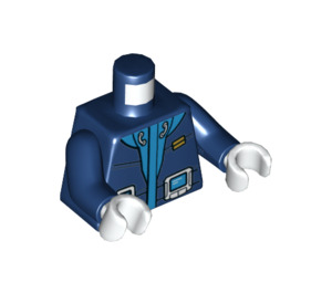 LEGO Azul oscuro Ártico Expedition Leader Minifigura Torso (973 / 76382)