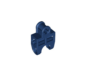 LEGO Dark Blue Ball Connector with Perpendicular Axleholes and Vents and Side Slots (32174)