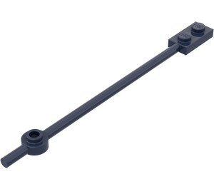 LEGO Dark Blue Bar 1 x 12 with 1 x 2 Plate / 1 x 1 Round Plate (Solid 1 x 2 Studs) (42445 / 49546)