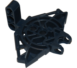 LEGO Dark Blue Bionicle Connector Block 3 x 7 x 6 with Ball Socket and Five Pin Holes (47331)