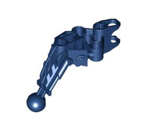 LEGO Donkerblauw Bionicle Toa Arm / Been met Joint, Bal Cup, en Ridges (60900)