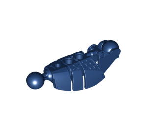 LEGO Bleu foncé Bionicle Toa Jambe avec Armor, Vents, et Balle Joints (53574)