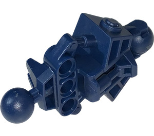 LEGO Dark Blue Bionicle Vahki Lower Leg Section with Two Ball Joints and Three Pin Holes (47328)