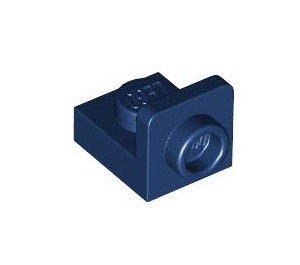 LEGO Bleu Foncé Support 1 x 1 avec 1 x 1 assiette En haut (36840)