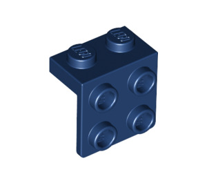 LEGO Tummansininen Uloke 1 x 2 jossa 2 x 2 (21712 / 44728)