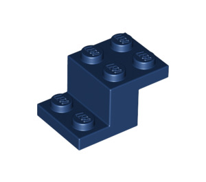 LEGO Dark Blue Bracket 2 x 3 with Plate and Step without Bottom Stud Holder (18671)