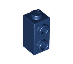 LEGO Dark Blue Brick 1 x 1 x 1.6 with Two Side Studs (32952)