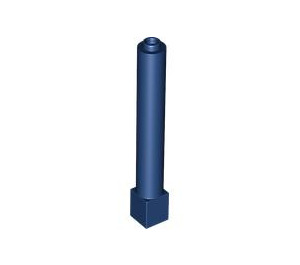 LEGO Donkerblauw Steen 1 x 1 x 6 Rond met Vierkant Basis (43888)