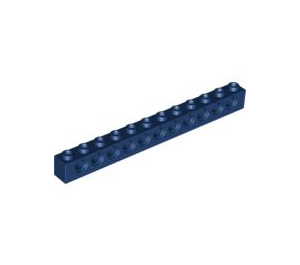 LEGO Dunkelblau Backstein 1 x 12 mit Löcher (3895)