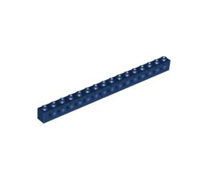 LEGO Donkerblauw Steen 1 x 16 met Gaten (3703)