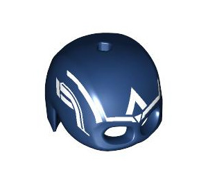 LEGO Dark Blue Captain America Helmet