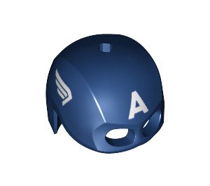 LEGO Donkerblauw Captain America Helm (45779 / 69460)