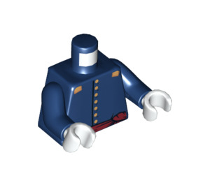 LEGO Mørkeblå Kaptajn J. Fuller Torso (76382)