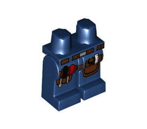 LEGO Dark Blue Carpenter Minifigure Hips and Legs (3815 / 19313)