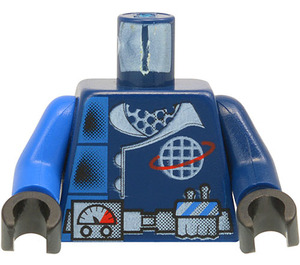 LEGO Dunkelblau Charge, Alpha Team Torso (973 / 73403)