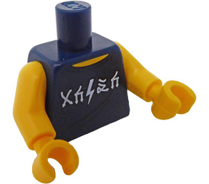 LEGO Mørkeblå Cole Minifig Torso (973 / 88585)