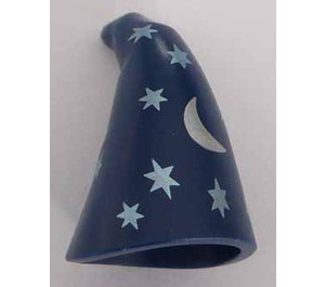 LEGO Dark Blue Cone Hat with Blue Stars and Silver Moon (17349)