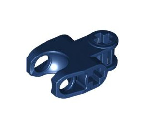 LEGO Dark Blue Connector 2 x 3 with Ball Socket and Smooth Sides and Sharp Edges and Open Axle Holes (89652)