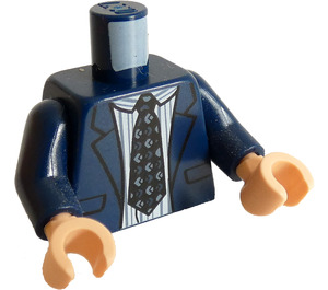 LEGO Ciemny niebieski Creed Bratton Minifigurka Tułów (973 / 76382)