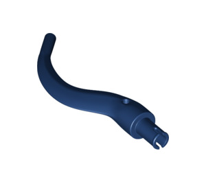 LEGO Dark Blue Curved Horn with Pin (24204 / 65041)