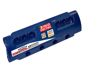 LEGO Donkerblauw Gebogen Paneel 11 x 3 met 10 Pin Gaten met Hoofd PROTEX Sticker (11954)