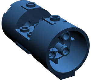 LEGO Dark Blue Cylinder 3 x 6 x 2.7 Horizontal Hollow Center Studs (30360)