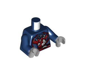 LEGO Dark Blue Dead Strange Minifig Torso (973 / 76382)