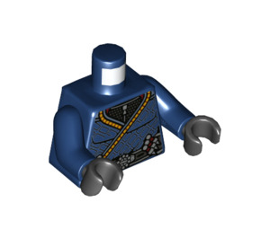 LEGO Donkerblauw Death Dealer Minifig Torso (973 / 76382)