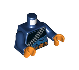 LEGO Donkerblauw Deathstroke Minifig Torso (973 / 76382)