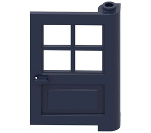 LEGO Azul oscuro Puerta 1 x 4 x 5 con 4 Paneles con 2 puntos en pivote (3861)