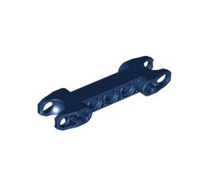 LEGO Dark Blue Double Ball Joint Connector with Squared Ends and Open Axle Holes (89651)