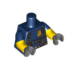 LEGO Dunkelblau Duke Detain mit Dark Blau Polizei Uniform und Sun Brille Minifigur Torso (973 / 16360)