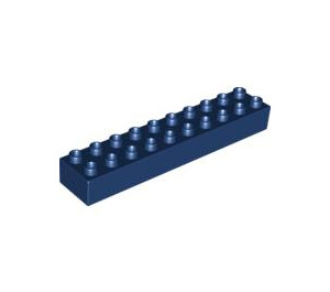 LEGO Bleu foncé Duplo Brique 2 x 10 (2291)