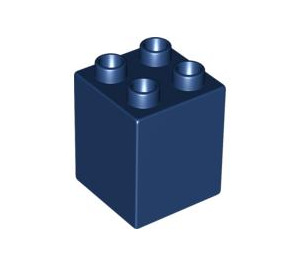 LEGO Bleu foncé Duplo Brique 2 x 2 x 2 (31110)