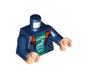 LEGO Dark Blue Dustin Henderson Minifig Torso (973 / 76382)