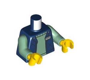 LEGO Dunkelblau Weiblich Guide Minifigur Torso (973)