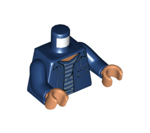 LEGO Dark Blue Franklin Webb Minifig Torso (973 / 76382)