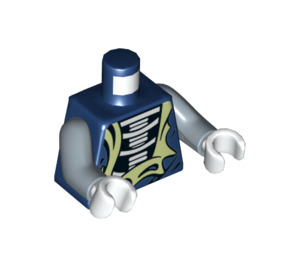 LEGO Mørkeblå Ghoultar Minifig Torso (973 / 76382)