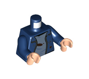 LEGO Dark Blue Harry Potter - Dark Blue Jacket Minifig Torso (973 / 76382)