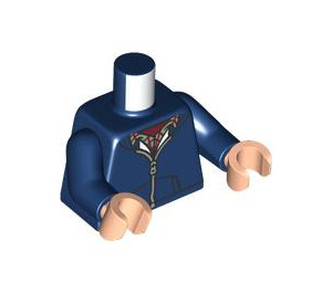 LEGO Bleu Foncé Harry Potter avec Bleu Sweatshirt à Capuche Minifigurine Torse (973 / 76382)