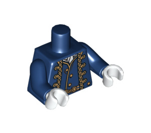 LEGO Azul oscuro Hector Barbossa Torso (76382 / 88585)