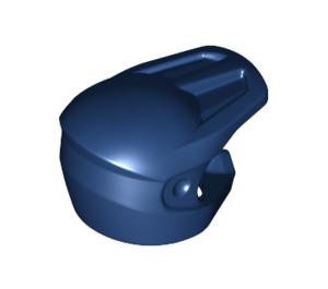 LEGO Dark Blue Helmet with Open Visor and Brim (35458)