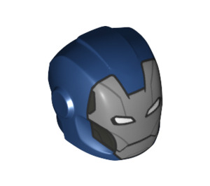 LEGO Dark Blue Helmet with Smooth Front with Iron Man Tazer Mask (28631 / 69168)