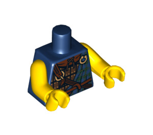 LEGO Dark Blue Highland Battler Torso (973 / 88585)