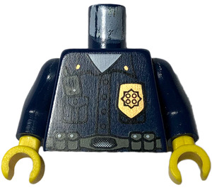 LEGO Dunkelblau Highway Patrol Torso (973)