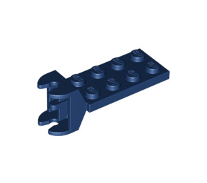 LEGO Tummansininen Sarana Levy 2 x 4 jossa Articulated Joint - Nainen (3640)