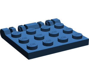 LEGO Dark Blue Hinge Plate 4 x 4 Locking (44570 / 50337)
